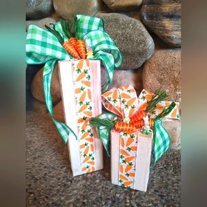 Handcrafted wooden Easter decor